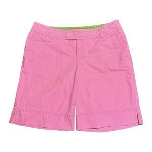 Lilly Pulitzer Shorts Womens 8 Pink Vintage Golf Casual Resort Y2K Mid Rise Cute